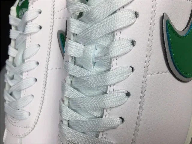 Nike Cortez White Green Orange Lifestyle Sneakers 15