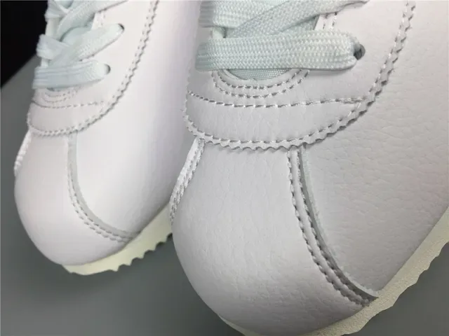 Nike Cortez White Green Orange Lifestyle Sneakers 16