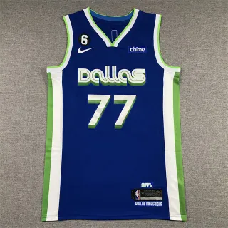 Nike Dallas Mavericks City Edition Blue Green White Jersey