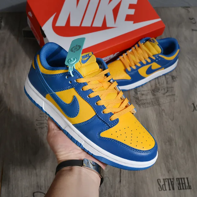 Nike Dunk Low Blue Yellow Lifestyle Sneakers 2