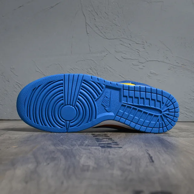 Nike Dunk Low Blue Yellow Lifestyle Sneakers 5
