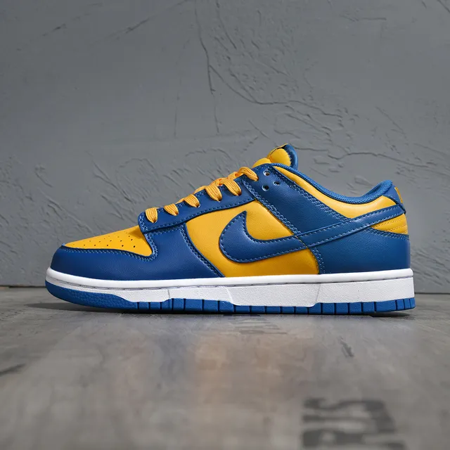 Nike Dunk Low Blue Yellow Lifestyle Sneakers 7