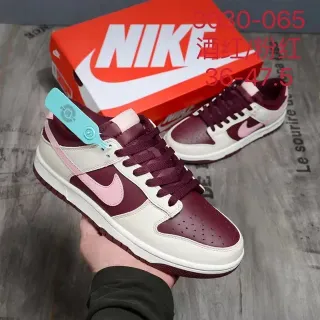 Nike Dunk Low Burgundy Pink Lifestyle Sneakers