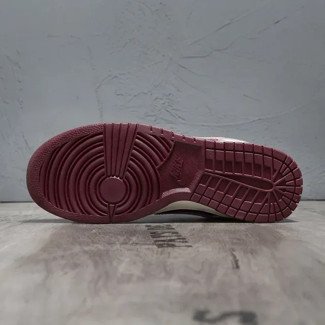 Nike Dunk Low Burgundy Pink Lifestyle Sneakers 5