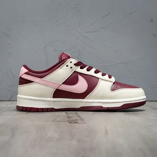 Nike Dunk Low Burgundy Pink Lifestyle Sneakers 6