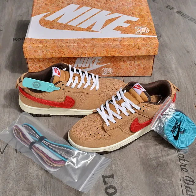 Nike Dunk Low Cork Red Lifestyle Sneakers 2