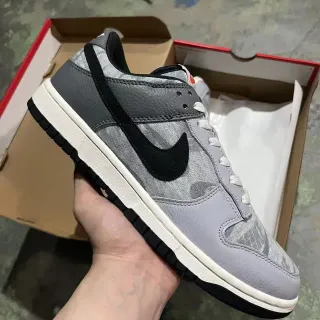 Nike Dunk Low Gray Metallic Camo Lifestyle Sneakers