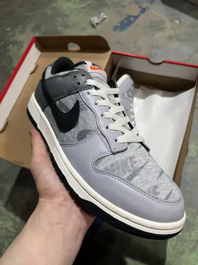 Nike Dunk Low Gris Métallique Camo Lifestyle Sneakers 2