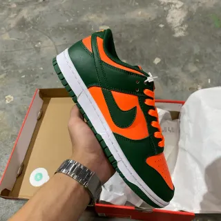 Nike Dunk Low Green Orange Lifestyle Sneakers