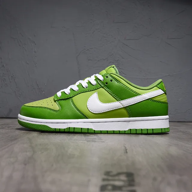 Nike Dunk Low Green White Lifestyle Sneakers 7