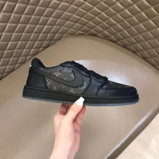 Nike Dunk Low Monogram Print Black Lifestyle Sneakers