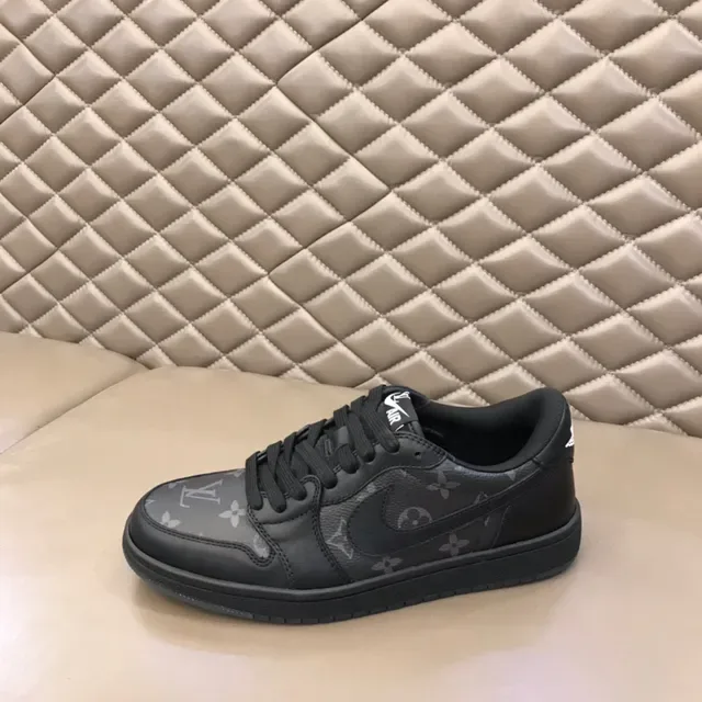 Nike Dunk Low Monogram Print Black Lifestyle Sneakers 5