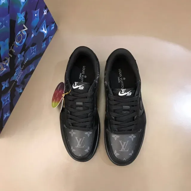 Nike Dunk Low Monogram Print Black Lifestyle Sneakers 9