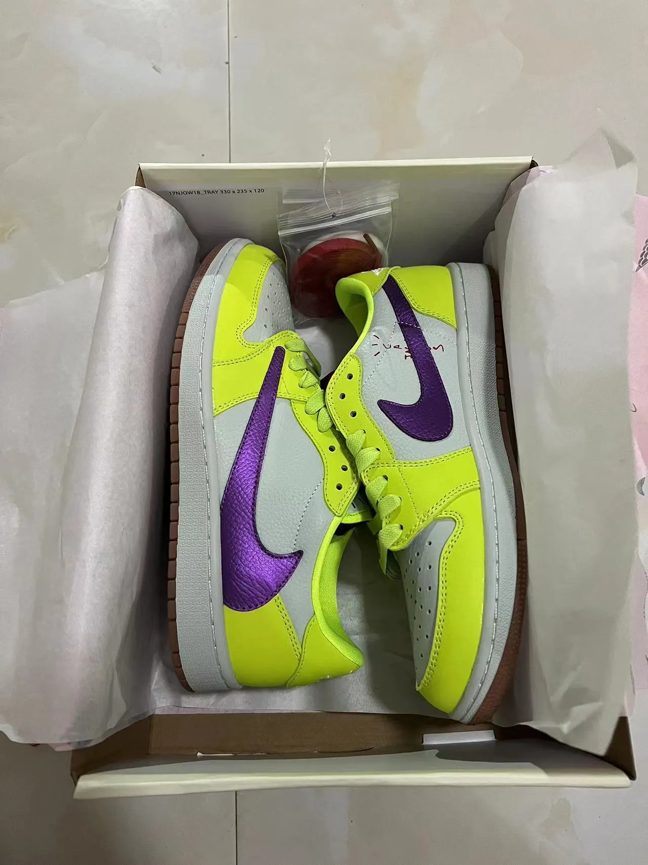 Nike Dunk Low Neon Yellow Purple Metallic Lifestyle Sneakers 8