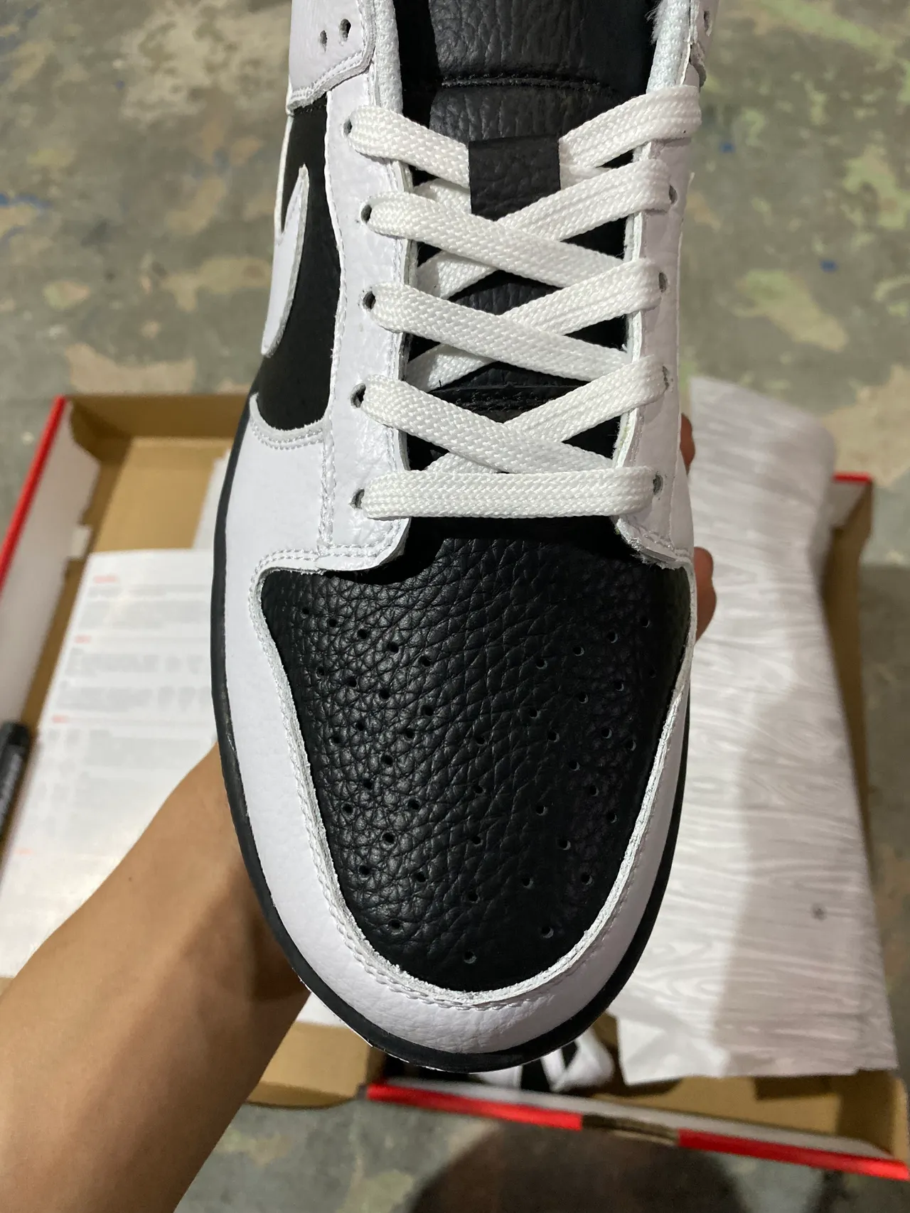 Nike Dunk Low White Black Lifestyle Sneakers 3