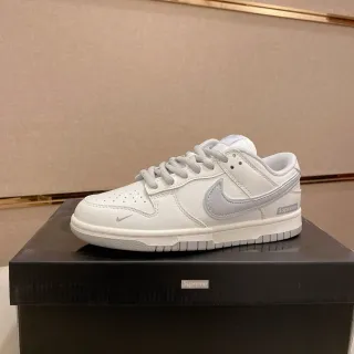 Nike Dunk Low सफेद ग्रे Supreme स्केटबोर्ड जूते