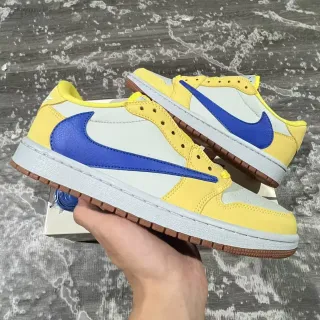 Nike Dunk Low Yellow White Blue Lifestyle Sneakers