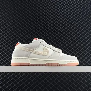 Nike Dunk SB Low Beige Orange Cupsole सूड और लेदर अपर स्केटबोर्ड जूते