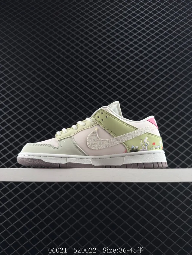 Nike Dunk SB Low Beige Orange Cupsole أعلى من السويد والجلد حذاء تزلج 3