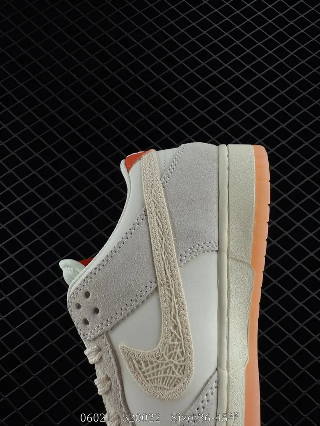 Nike Dunk SB Low Beige Orange Cupsole أعلى من السويد والجلد حذاء تزلج 6