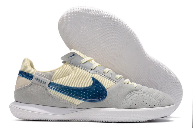 Nike Gato chaussures de football indoor blanches bleues rouges 16