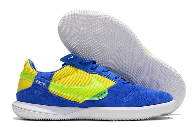 Nike Gato chaussures de football indoor blanches bleues rouges 18