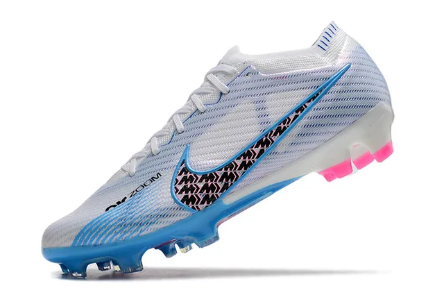 Nike Chaussures de football avec partie supérieure or bleu métallique cuivre plaque de semelle iridiscente terrain ferme 7