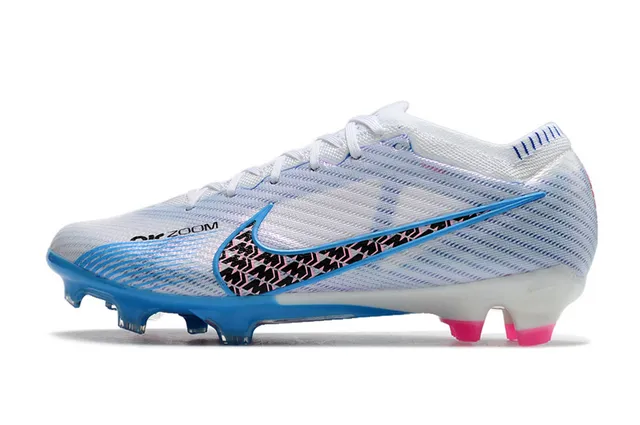 Nike Chaussures de football avec partie supérieure or bleu métallique cuivre plaque de semelle iridiscente terrain ferme 8