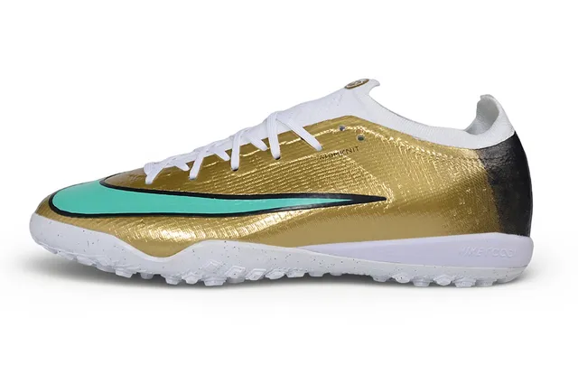 Nike Chaussures de football turf dessus synthétique métallique or bleu talón dégradé 17