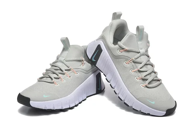 Nike Gris Bleu Knit Upper Midsole Sculpté Blanc Lifestyle Sneakers 3
