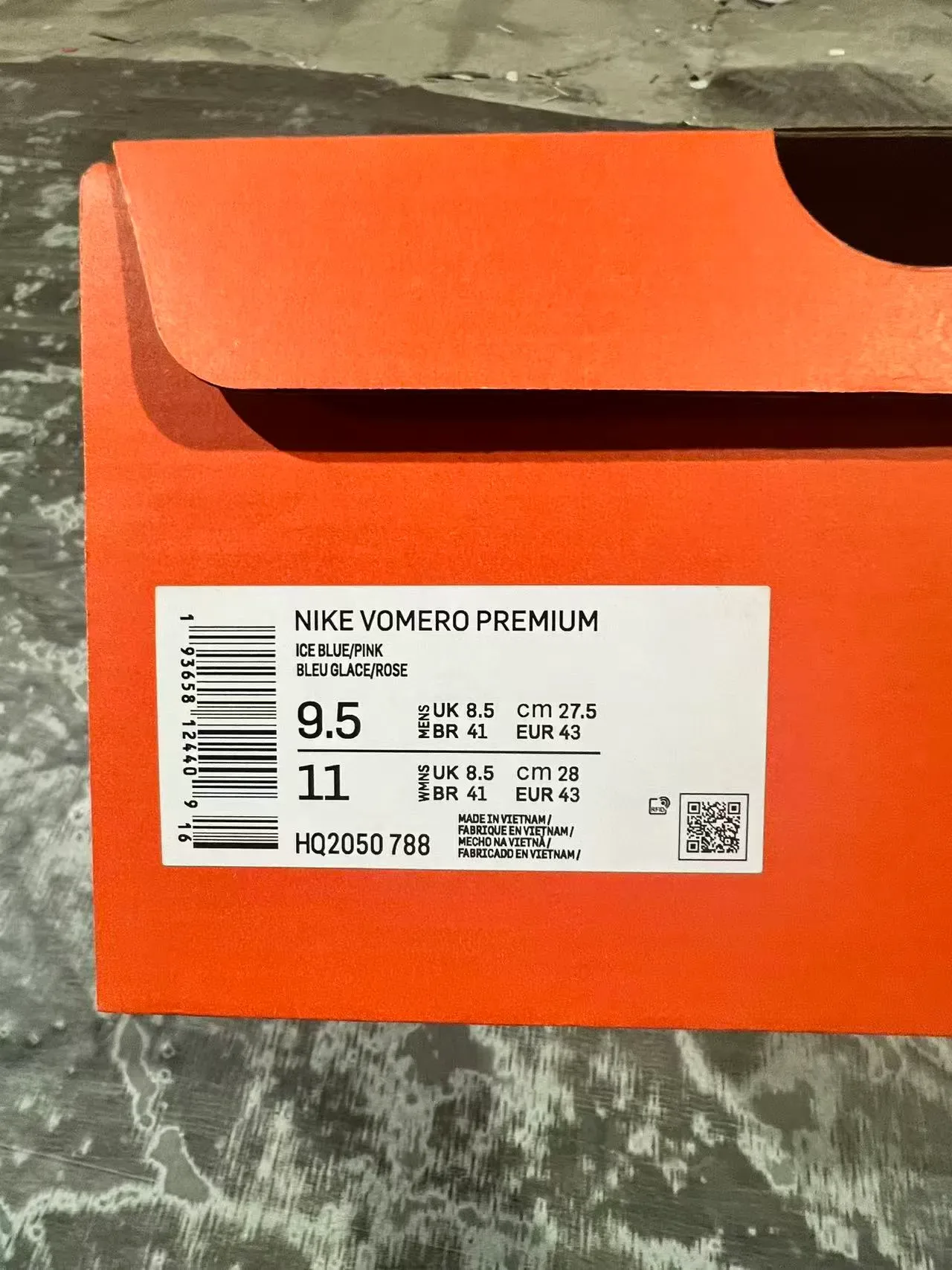 Nike Gray Pink Visible Full-Length Air Zoom Unit Lavender-Blue Midsole Frame Lifestyle Sneakers 10