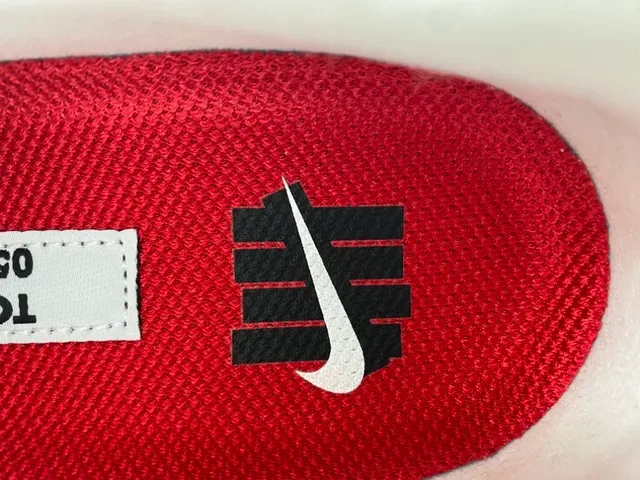 Nike Gray Red Segmented Visible Air Cushioning Layered Suede And Mesh Upper Lifestyle Sneakers 7