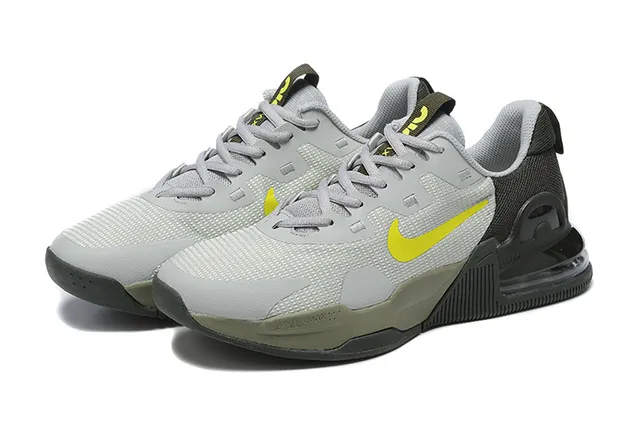 Nike Gray Yellow Mesh Upper Visible Air Max Unit Lifestyle Sneakers 2