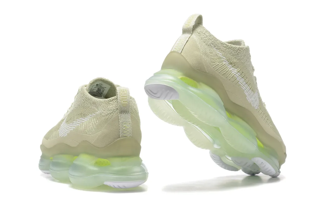 Nike Green Beige Knit Upper Integrated Lacing System Lifestyle Sneakers 2