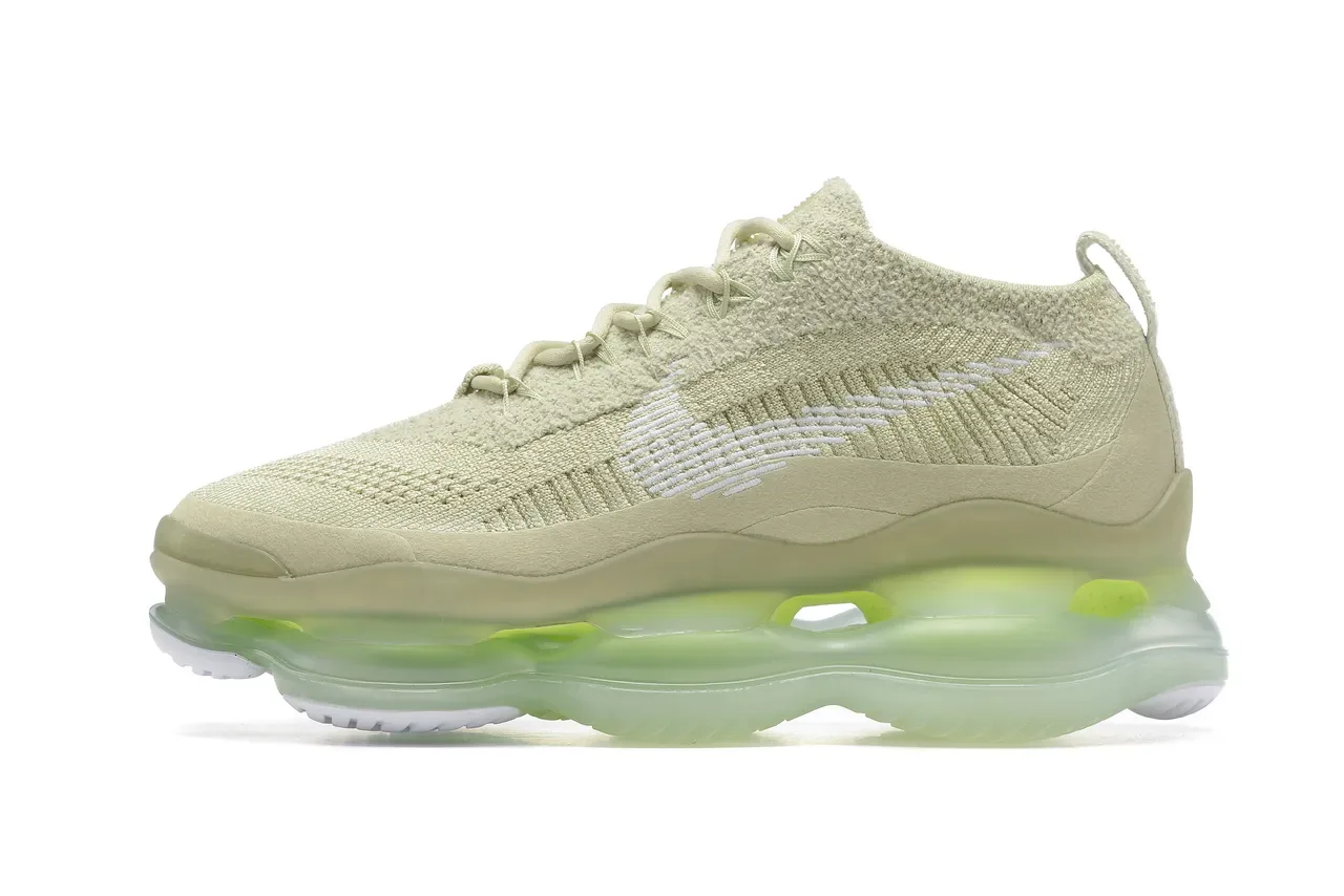 Nike Green Beige Knit Upper Integrated Lacing System Lifestyle Sneakers 4