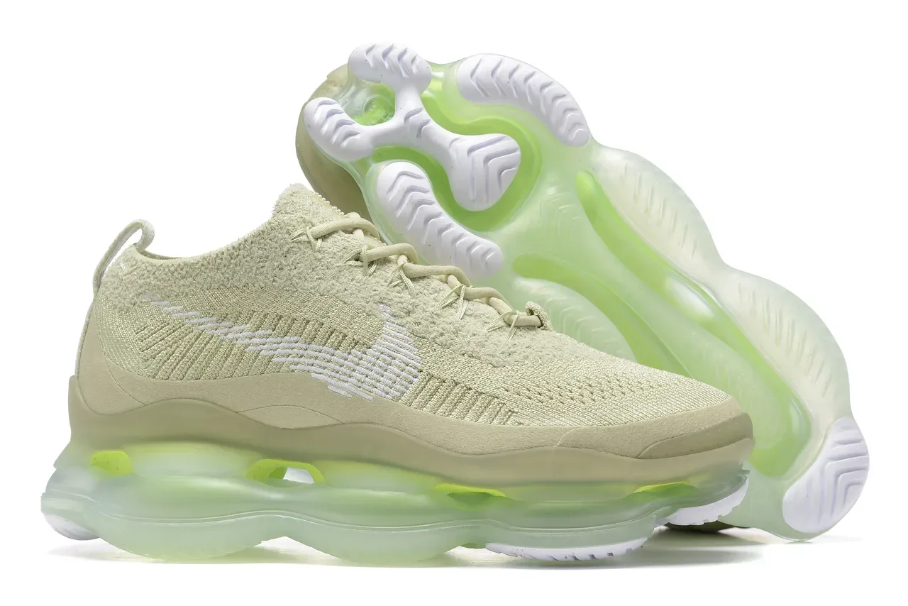 Nike Green Beige Knit Upper Integrated Lacing System Lifestyle Sneakers 6