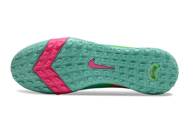 Nike Vert Rose Haut Ajuste Chaussette Empeigne Dégradé Iridescent Finition Gazon Chaussures de Football 6
