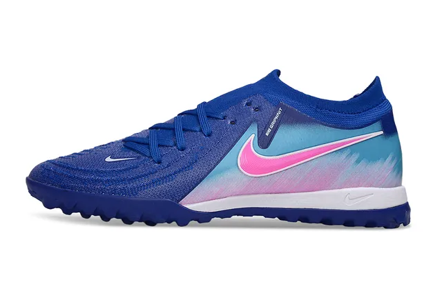 Nike Gripknit Turf Chaussures de soccer pour gazon bleu rose en tricot upper gradient color blocking 7
