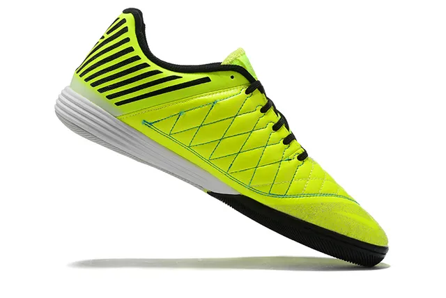 Nike Hypervenom Phantom Indoor Jaune Noir matelassé synthétique upper superpositions latérales rayées indoor chaussures de soccer 5