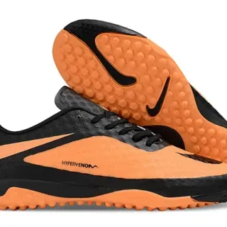 Nike Hypervenom Turf Naranja Negro Zapatos de fútbol Turf