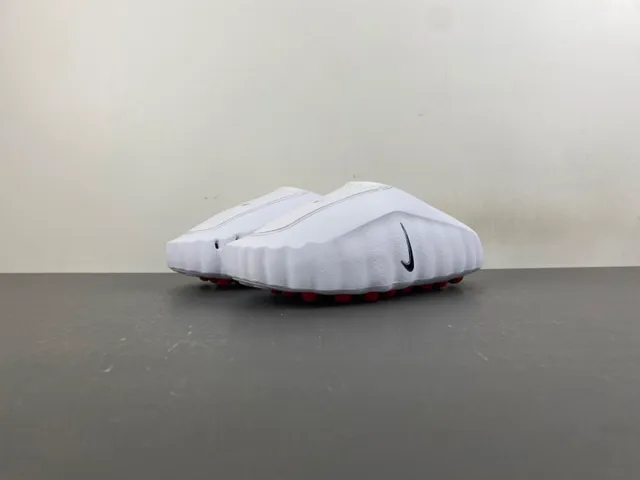 Nike ISPA White Black Molded Wavy Sole Perforated Upper Slippers 7