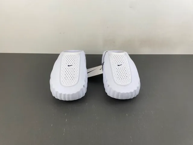 Nike ISPA White Black Molded Wavy Sole Perforated Upper Slippers 8