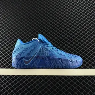 Nike JA 3 नीली बुनाई लो-टॉप बास्केटबॉल जूते