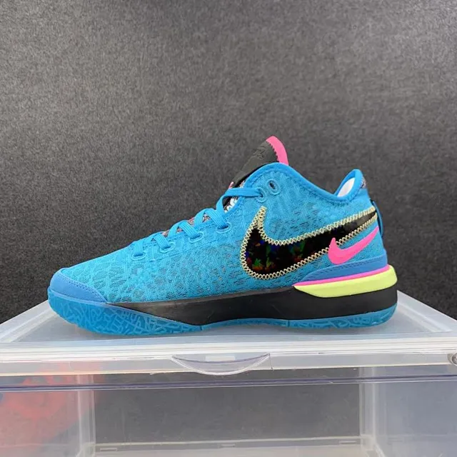 Nike KD 14 Mandarin Duck Blue Pink Lime Basketball Shoes 2