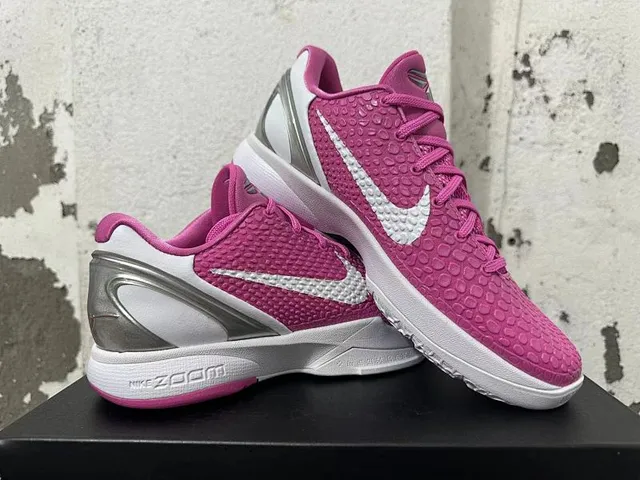 Nike Kobe 6 Pink White Basketball Shoes 2