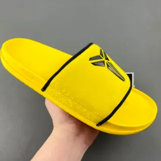 Nike Kobe Slide Yellow Black Strap Slippers