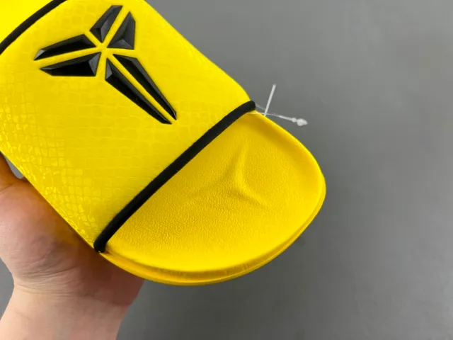 Nike Kobe Slide Yellow Black Strap Slippers 2