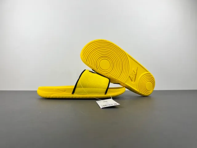 Nike Kobe Slide Yellow Black Strap Slippers 9