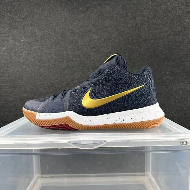 Nike Kyrie 3 Dark Navy Gold Basketball Shoes 2