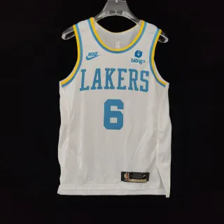 Nike Lakers Classic White #6 Basketball Jersey